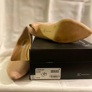 Women Pumps, size 9.5, color Blush, foot pad in shoe to keep foot from slipping.